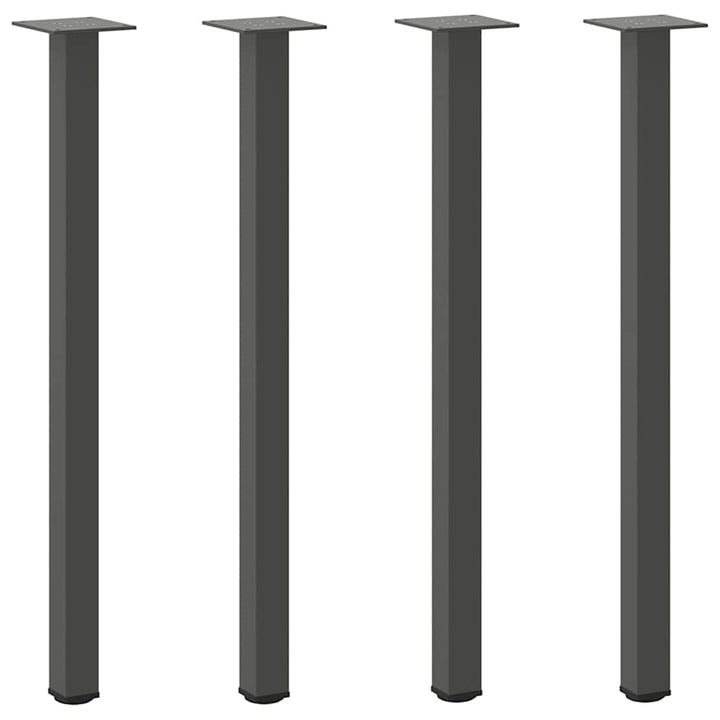 konsolbordben 4 stk. antracit 72-74 cm stål