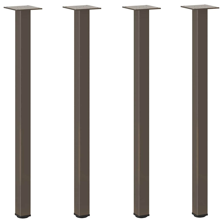 konsolbordben 4 stk. naturstål 72-74 cm stål
