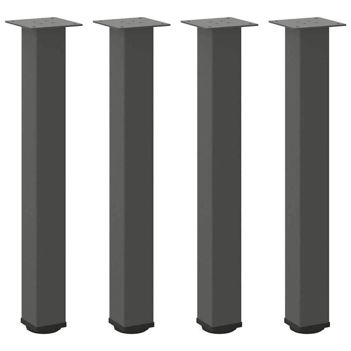 konsolbordben 4 stk. antracit 72-74 cm stål
