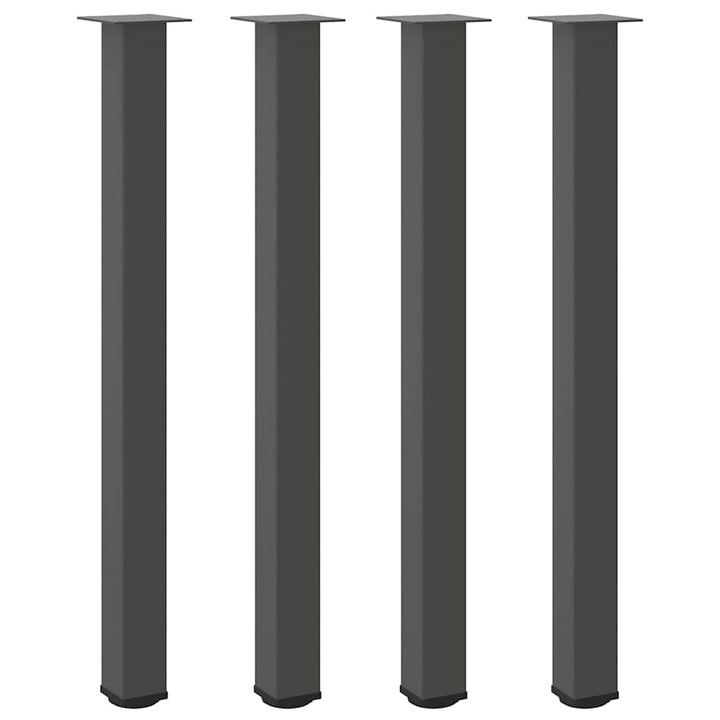 barbordsben 4 stk. antracit 110-112 cm stål