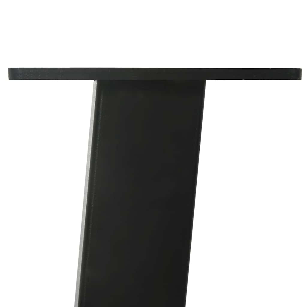 sofabordsben 4 stk. sort 30 cm stål