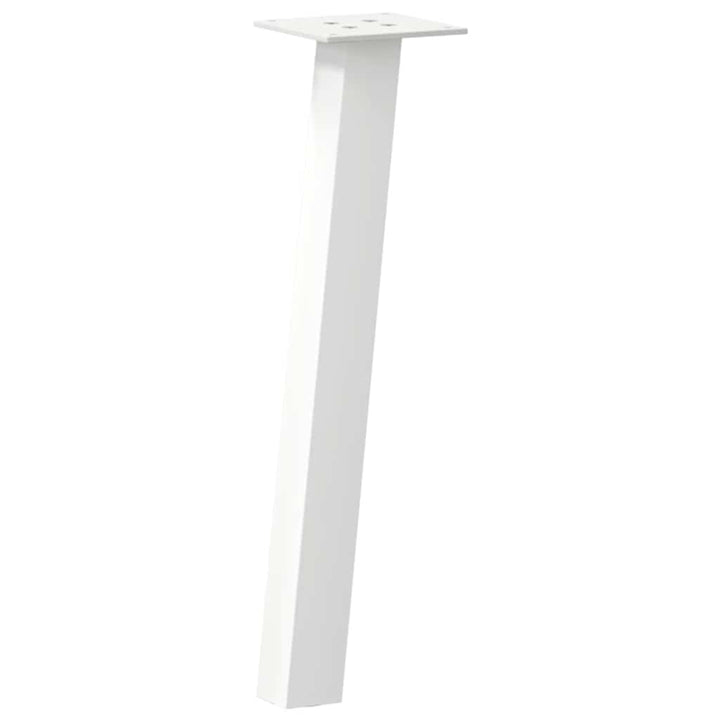 sofabordsben 4 stk. hvid 42 cm stål