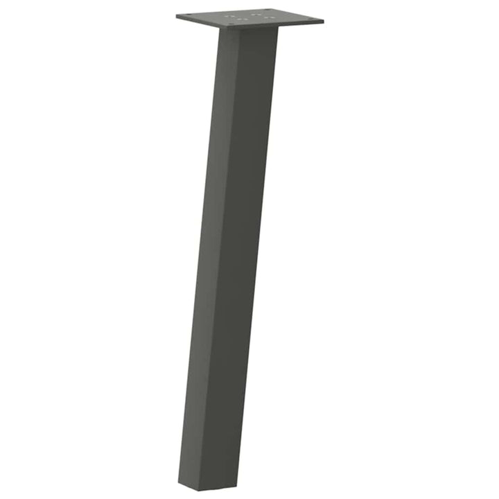 sofabordsben 4 stk. antracit 42 cm stål
