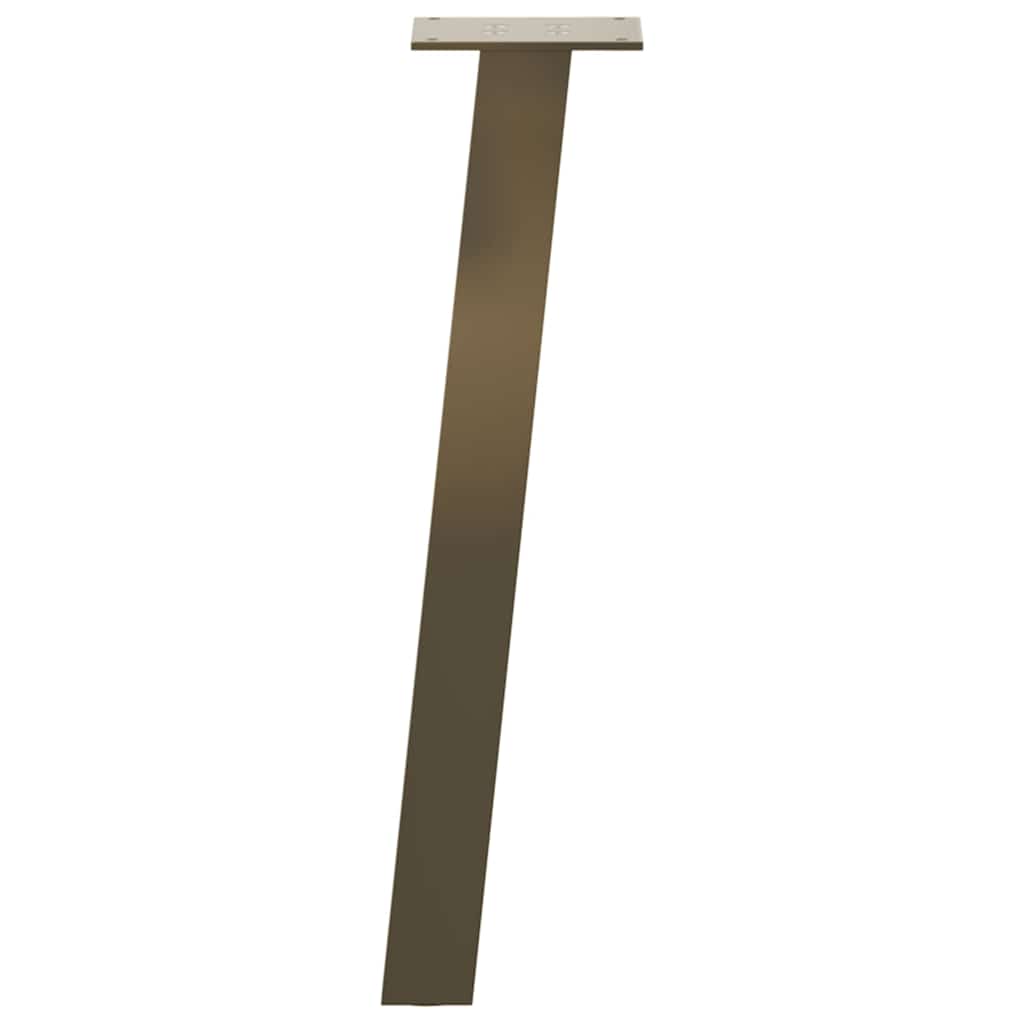 sofabordsben 4 stk. naturstål 42 cm stål
