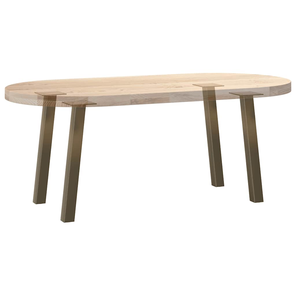 sofabordsben 4 stk. naturstål 42 cm stål