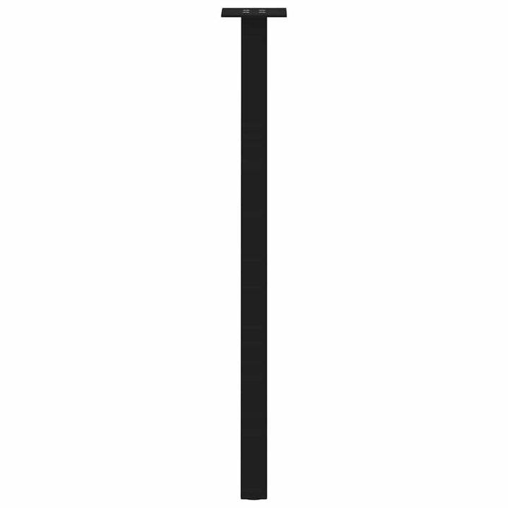 konsolbordben 4 stk. sort 72 cm stål