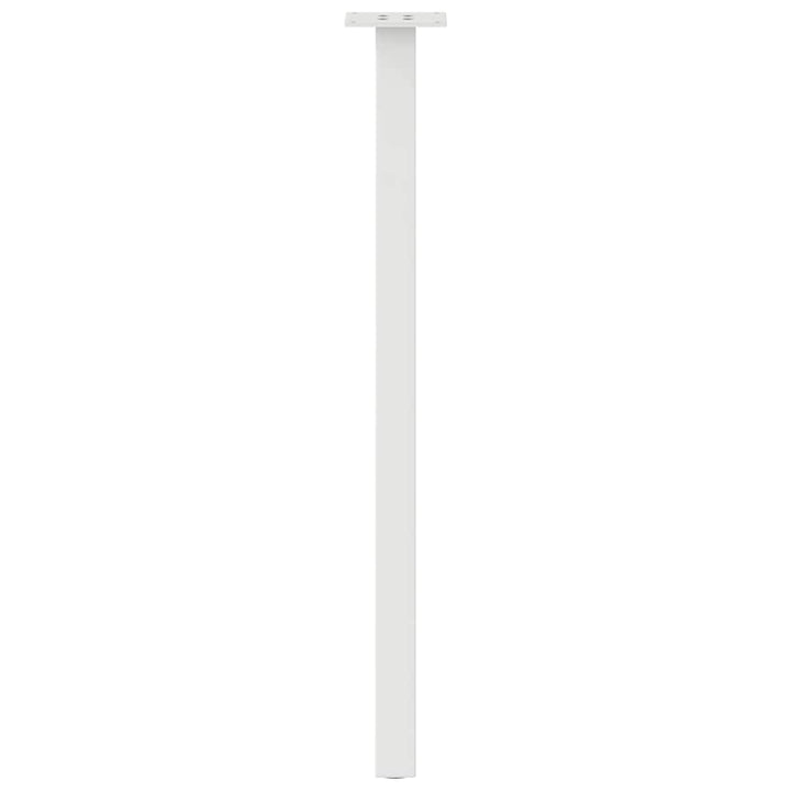konsolbordben 4 stk. hvid 72 cm stål