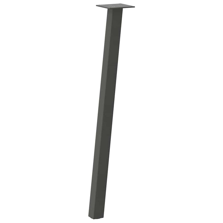 konsolbordben 4 stk. antracit 72 cm stål