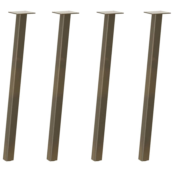 konsolbordben 4 stk. naturstål 72 cm stål