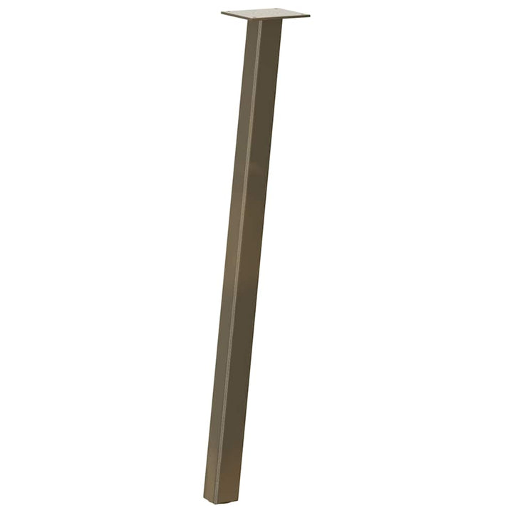 konsolbordben 4 stk. naturstål 72 cm stål