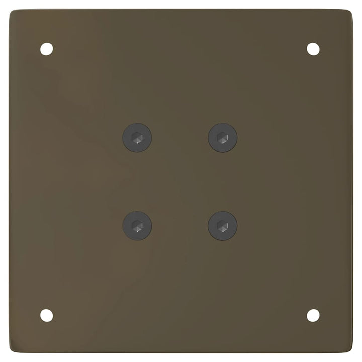 konsolbordben 4 stk. naturstål 72 cm stål