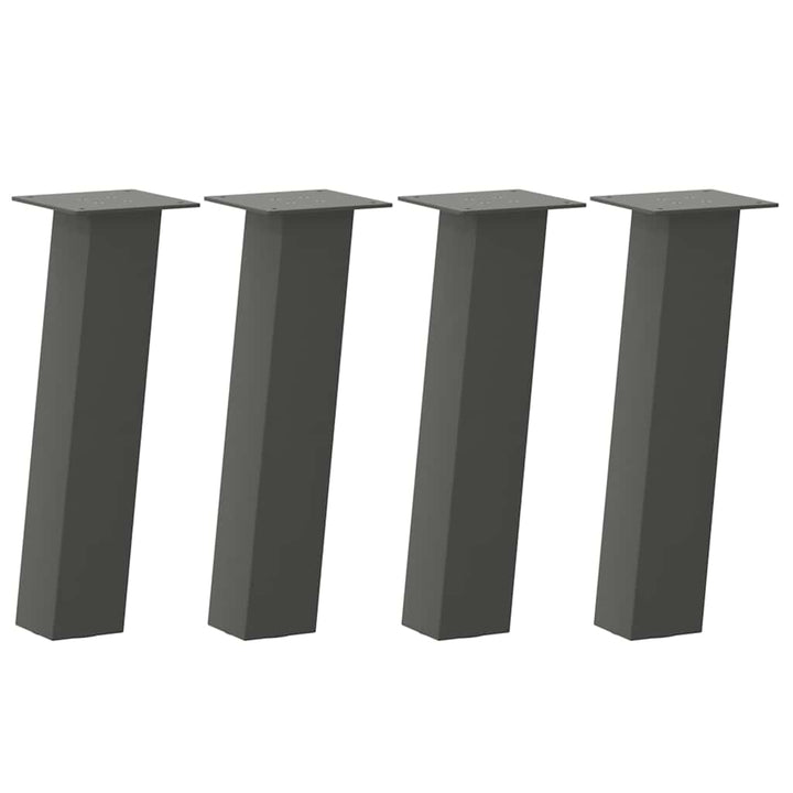 sofabordsben 4 stk. antracit 30 cm stål