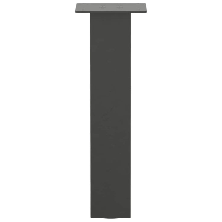 sofabordsben 4 stk. antracit 30 cm stål