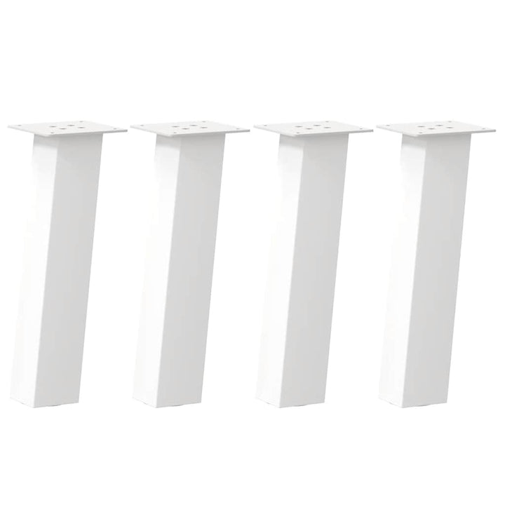 sofabordsben 4 stk. hvid 42 cm stål