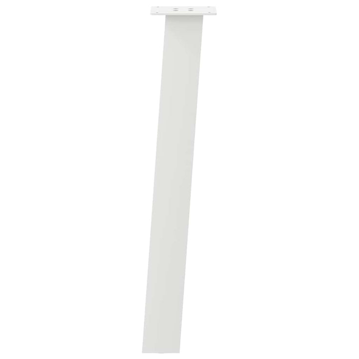 konsolbordben 4 stk. hvid 72 cm stål