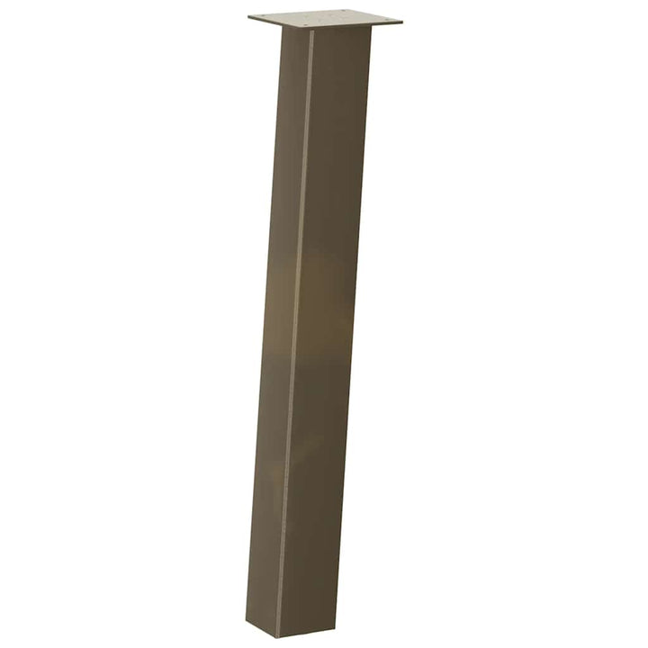 konsolbordben 4 stk. naturstål 72 cm stål