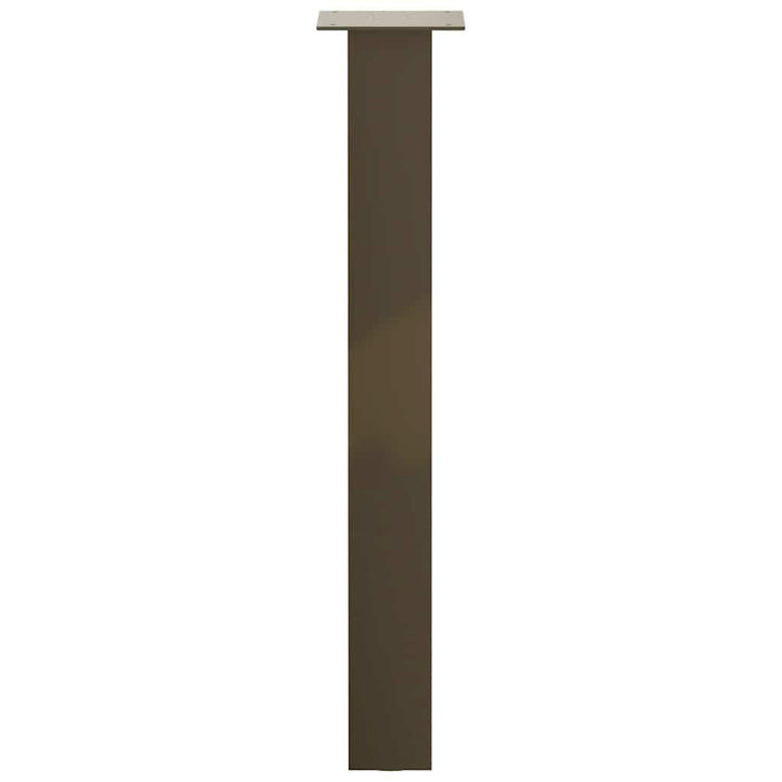 konsolbordben 4 stk. naturstål 72 cm stål