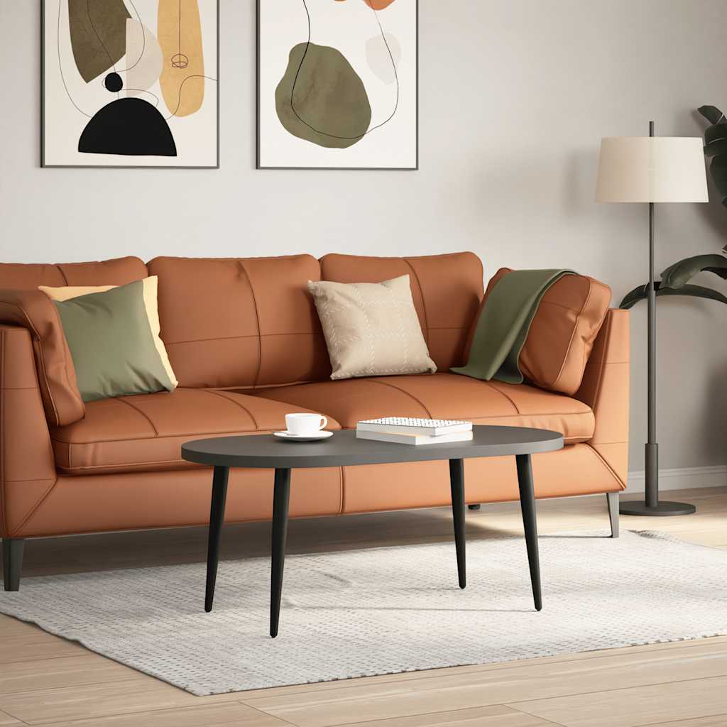 sofabordben konisk form 4 stk. sort 42-43 cm stål