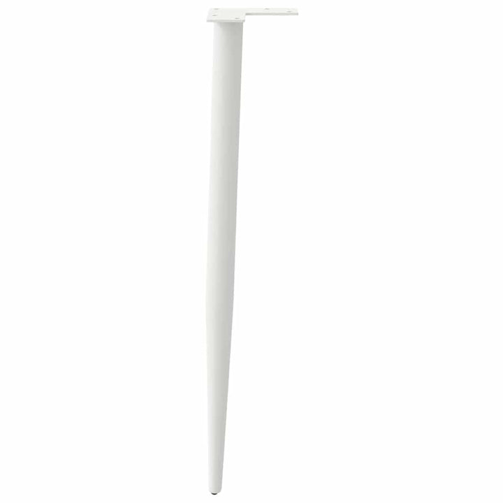 konsolbordben konisk form 4 stk. hvid 72-73 cm stål