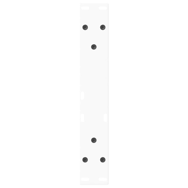 sofabordsben V-formet 2 stk. hvid 30x(30-31,3) cm stål