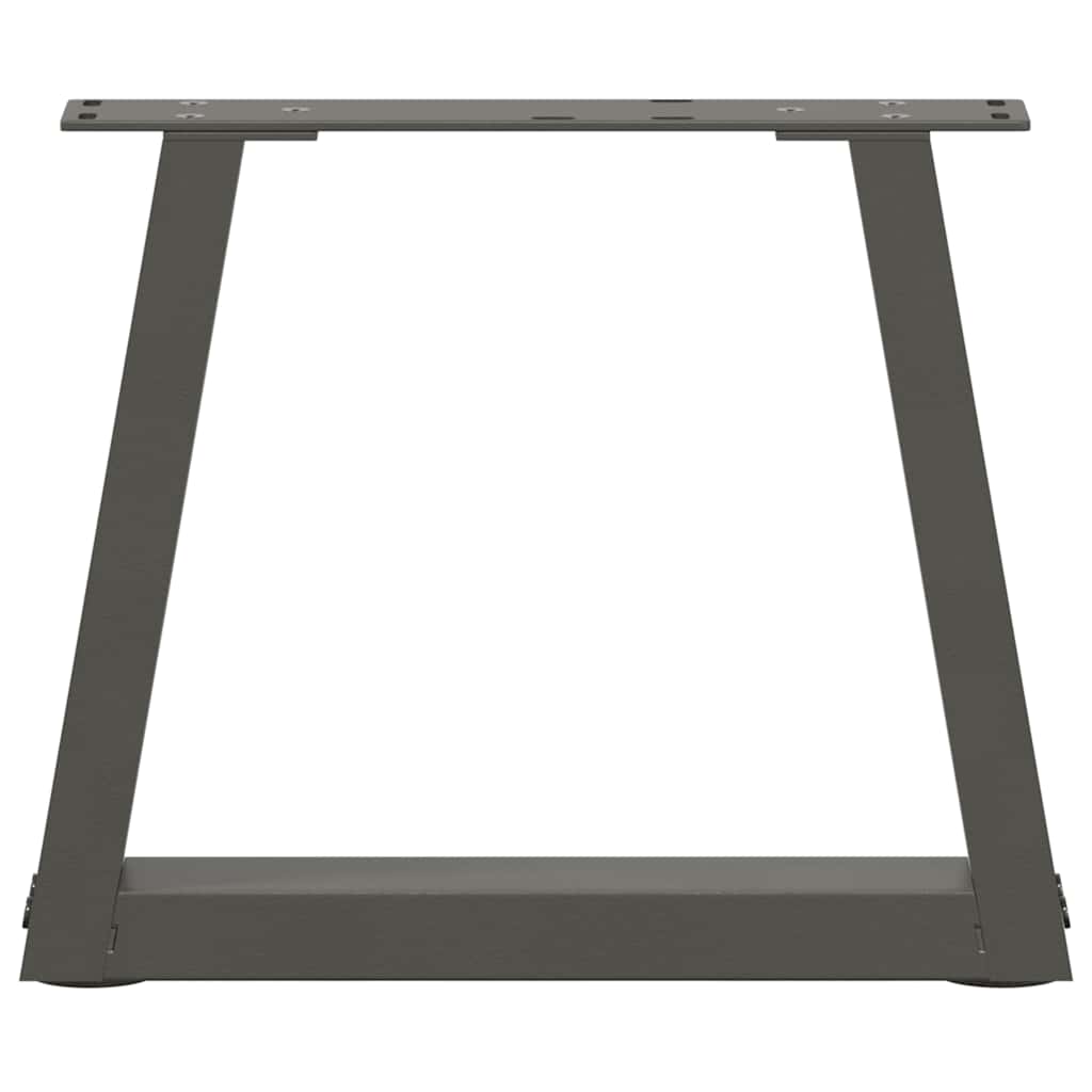 sofabordben V-formet 2 stk. antracit 30x(30-31,3) cm stål