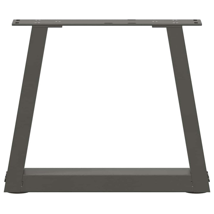 sofabordben V-formet 2 stk. antracit 30x(30-31,3) cm stål