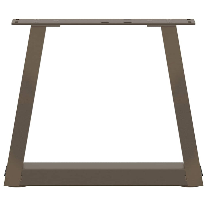 sofabordsben V-formet 2 stk. naturstål 30x(30-31,3) cm stål
