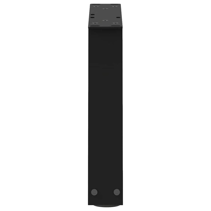sofabordben V-formet 2 stk. sort 40x(30-31,3) cm stål