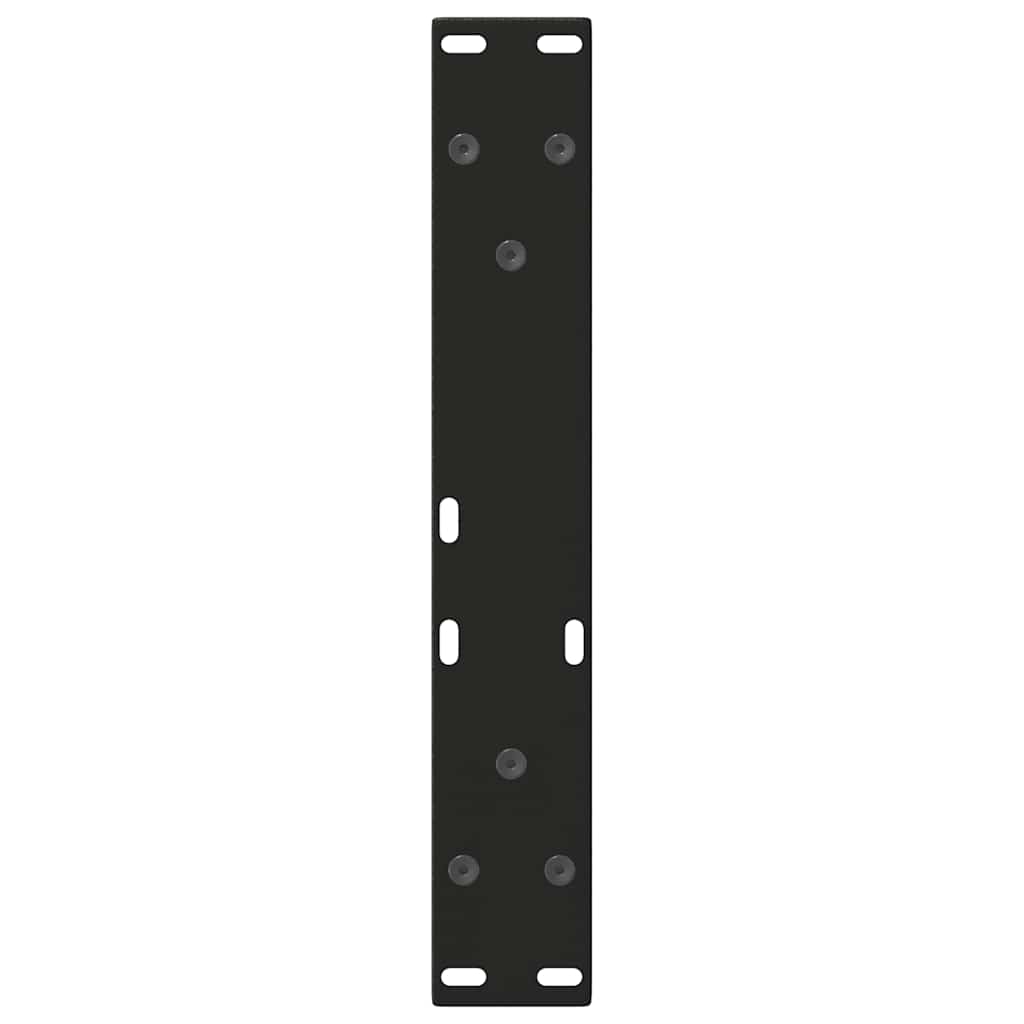 sofabordben V-formet 2 stk. sort 40x(30-31,3) cm stål