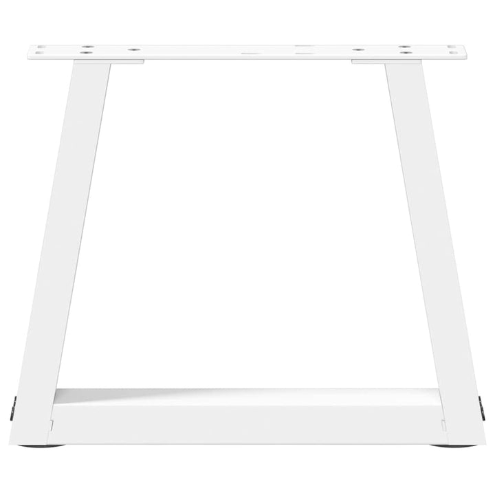 sofabordsben V-formet 2 stk. hvid 40x(30-31,3) cm stål