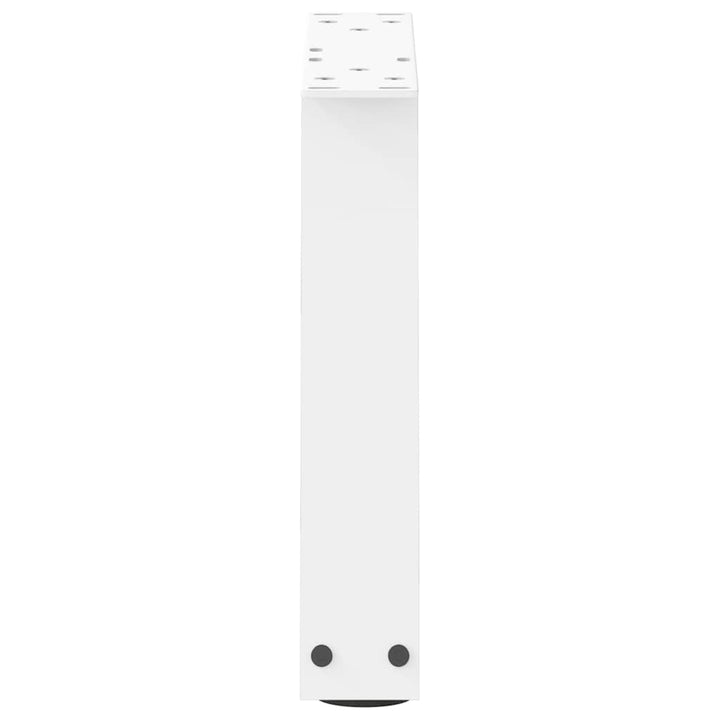 sofabordsben V-formet 2 stk. hvid 40x(30-31,3) cm stål