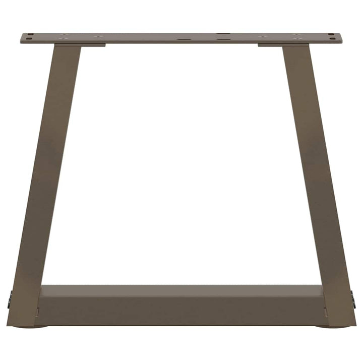 sofabordsben V-formet 2 stk. naturstål 40x(30-31,3) cm stål