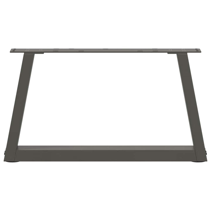 sofabordsben V-formet 2 stk. antracit 50x(30-31,3) cm stål
