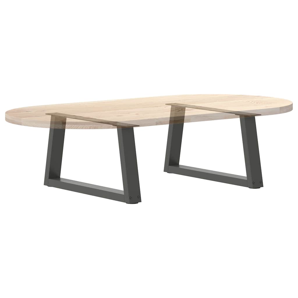 sofabordsben V-formet 2 stk. antracit 50x(30-31,3) cm stål