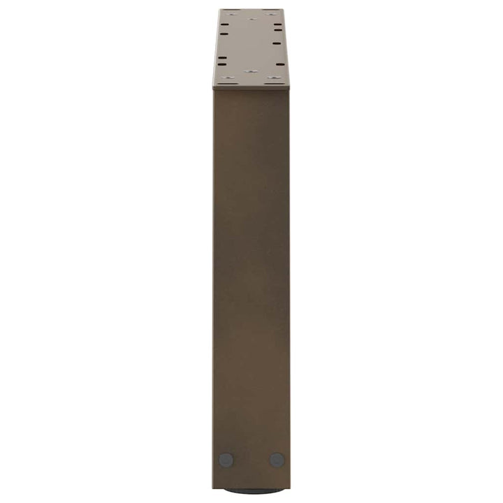 sofabordsben V-formet 2 stk. naturstål 50x(30-31,3) cm stål