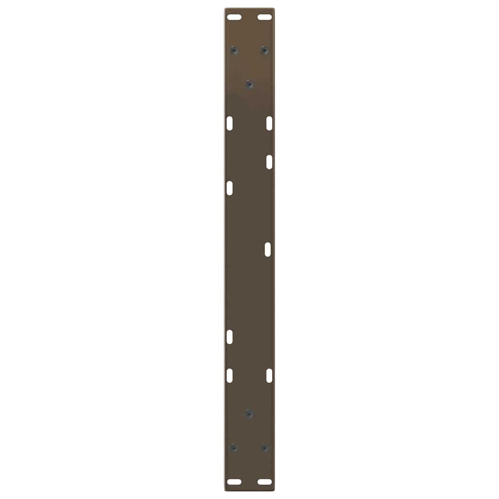 sofabordsben V-formet 2 stk. naturstål 50x(30-31,3) cm stål