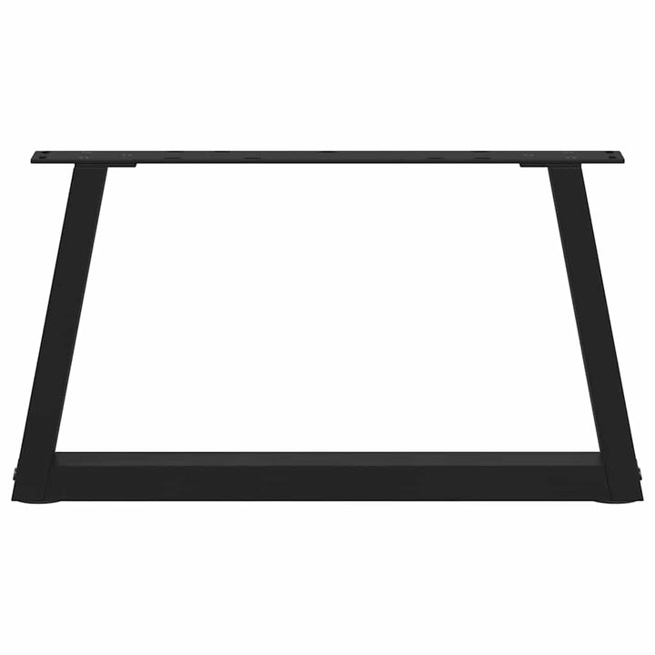 sofabordben V-formet 2 stk. sort 60 x (30-31,3) cm stål