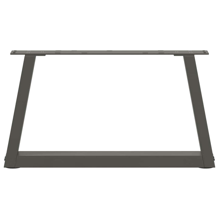 sofabordsben V-formet 2 stk. antracit 60x(30-31,3) cm stål