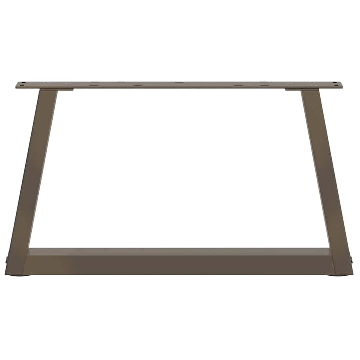 sofabordsben V-formet 2 stk. naturstål 60x(30-31,3) cm stål