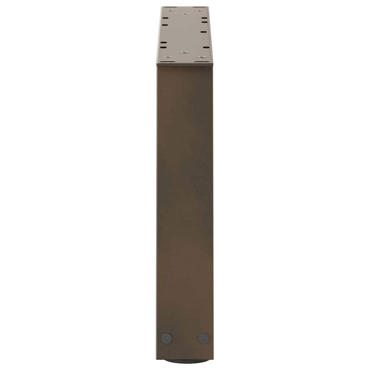 sofabordsben V-formet 2 stk. naturstål 60x(30-31,3) cm stål