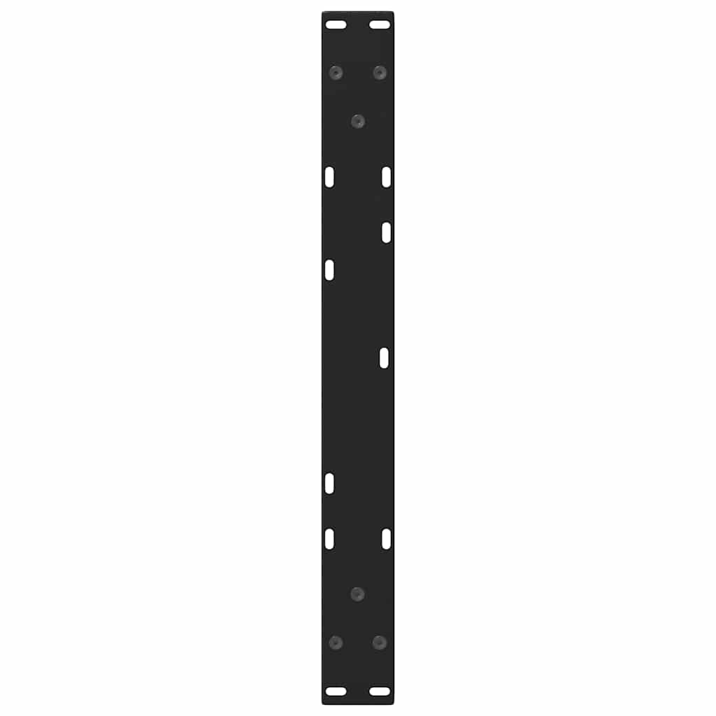 sofabordsben V-formet 2 stk. sort 70 x (30-31,3) cm stål