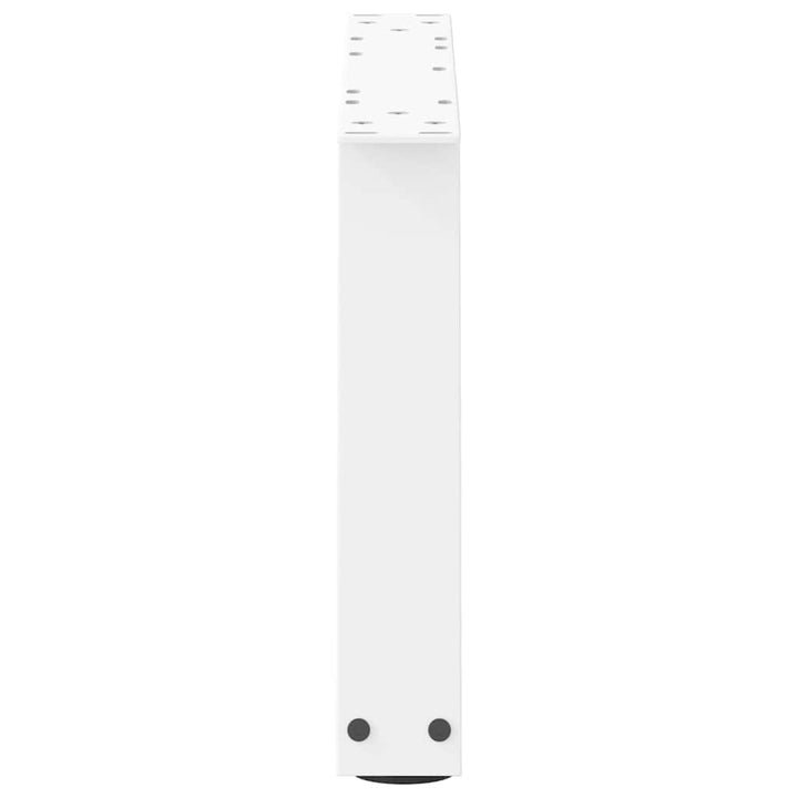 sofabordsben V-formet 2 stk. hvid 70 x (30-31,3) cm stål
