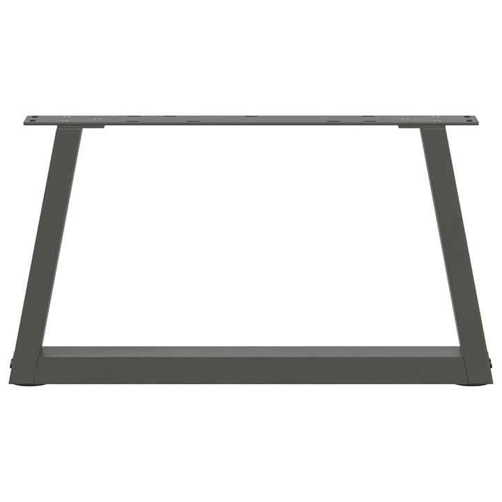 sofabordsben V-formet 2 stk. antracit 70x(30-31,3) cm stål