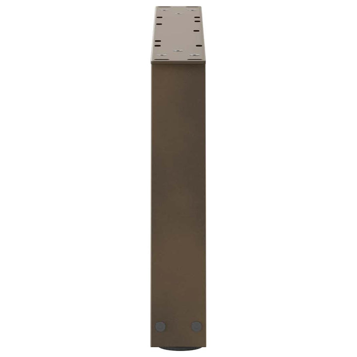 sofabordsben V-formet 2 stk. naturstål 70x(30-31,3) cm stål