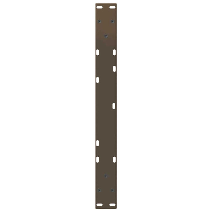 sofabordsben V-formet 2 stk. naturstål 70x(30-31,3) cm stål