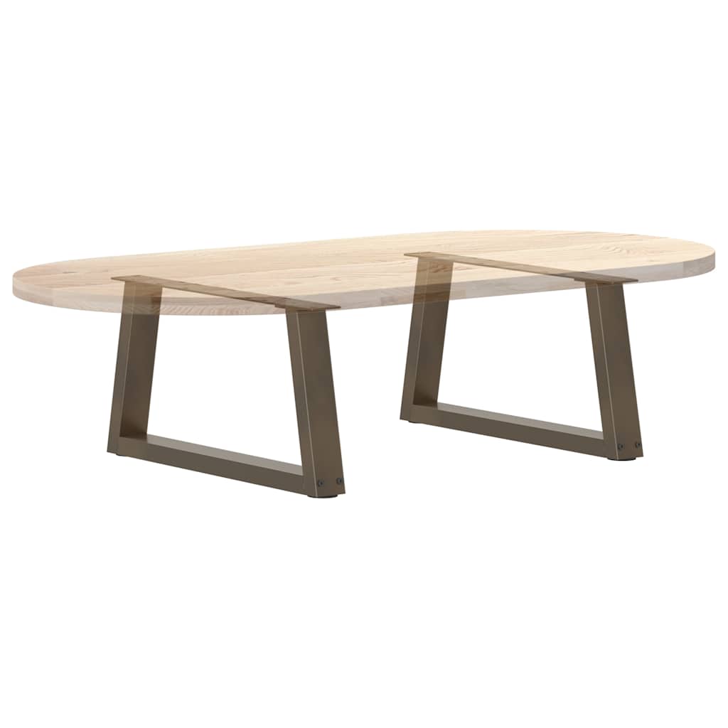 sofabordsben V-formet 2 stk. naturstål 70x(30-31,3) cm stål