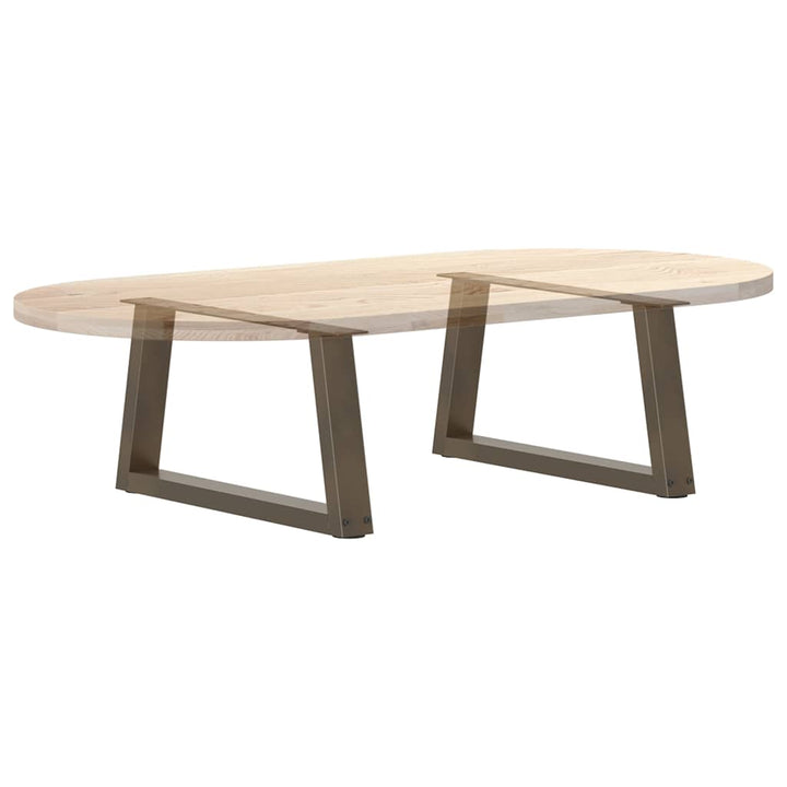 sofabordsben V-formet 2 stk. naturstål 70x(30-31,3) cm stål
