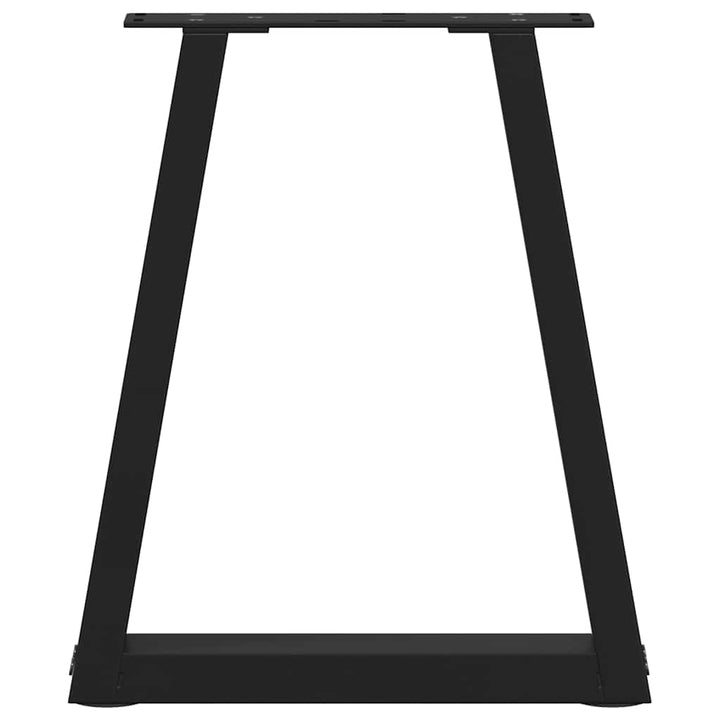 sofabordsben V-formet 2 stk. sort 28 x (42-43,3) cm stål