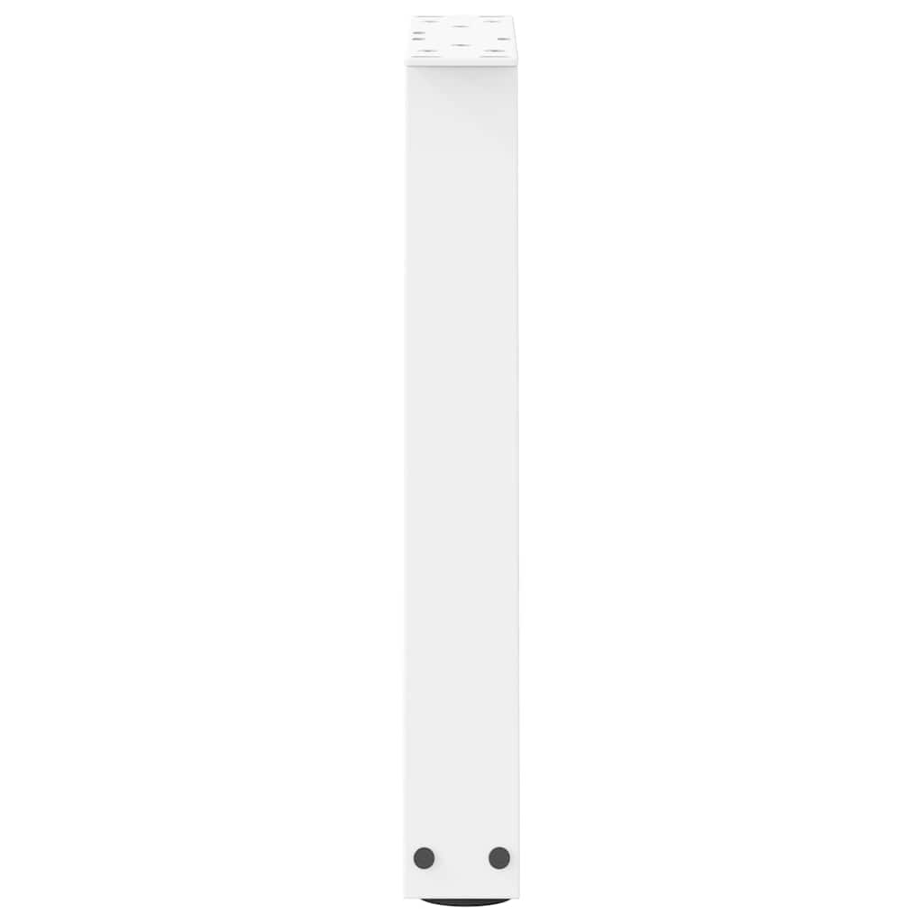 sofabordsben V-formet 2 stk. hvid 28 x (42-43,3) cm stål