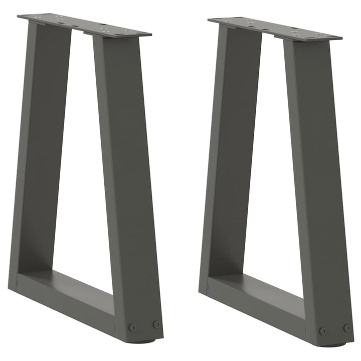 sofabordsben V-formet 2 stk. antracit 28 x (42-43,3) cm stål